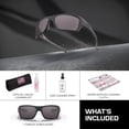 thumbnail image 3 of Oakley OO9263 Turbine Rectangle Shaped Polarized Sunglasses for Men - Includes Official Eyewear Kit - Matte Black Frame with Prizm Grey Lens, 3 of 7