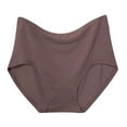 thumbnail image 2 of YWDJ Period Underwear for Women Plus Size Lightweight High Waist No Show Solid High Waist Tummy Controlling Warm Underwear Sexy Underwear Briefs Coffee XL, 2 of 3