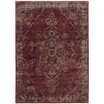 thumbnail image 6 of HomeRoots 7' X 10' Red And Gold Oriental Power Loom Area Rug, 6 of 6