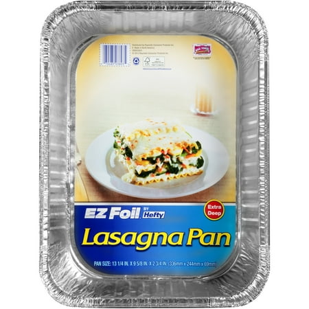 Hefty EZ Foil® Lasagna Pan 13 1/4 in. x 9 5/8 in. x 2 3/4 in. - Walmart.com