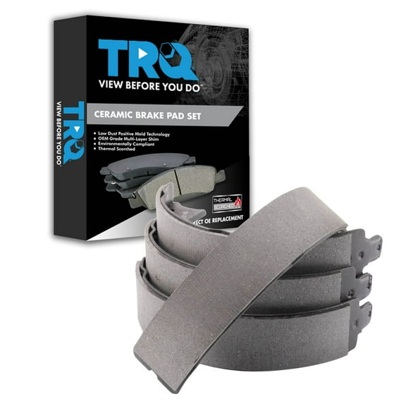TRQ Parking Brake Shoe Set Fits Select 2006-2016 Dodge Ram 05-12 Ford 150 250 350 450