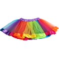 thumbnail image 3 of Jupe Tutu Colorée Adorable pour Enfants Filles Arc-en-Ciel Tulle Tutu Mini Robe, 3 of 4