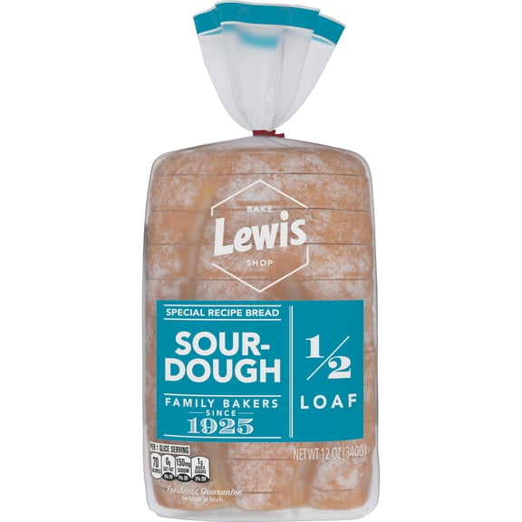 Lewis Bake Shop Sourdough Half Loaf Bread, 1/2 Loaf, 12 oz