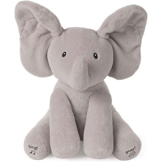 Peluche interactivo para bebé - Se mueve, habla y canta en inglés para el desarrollo de tu hijo - Peluche elefante tamaño 30cm - Juguete para bebé de 10 meses en adelante