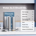 thumbnail image 4 of Frizzlife DS99 Dual Countertop Water Filter System, 8-Stage Stainless Steel Faucet Water Filtration System, 4 of 9