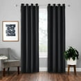 thumbnail image 4 of Norbi Blackout Curtains Thermal Insulated Window Treatment Panels Room Darkening Blackout Drapes for Living Room Back Tab/Rod Pocket Bedroom Draperies, 2 Panels Gray 42.1*83.82", 4 of 8