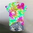 thumbnail image 6 of Sexlip Women's T-Shirt Round Neck Short Sleeve Comfortable Wear Daily Wear Essential Durable Quality Fashion Forward Green L, 6 of 6