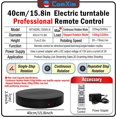 thumbnail image 2 of ComXim Remote Motorized Photography Turntable Rotating Display Stand Spinning Rotating Platform 360 photo booth lazy susan base giratoria para for Display,3D Scanner Models(Load Range:220lbs~500lbs), 2 of 8