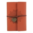 thumbnail image 1 of 1 Pc A6 Retro Notebook Rope Winded Notebook Loose-Leaf Diary Travel Notebook for Teachers Students (Orange), 1 of 8