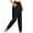Black, variant on Hvot&aat Women's High Waisted Inseam Pants Joggers Lightweight Sweatpants Athletic Workout Lounge Pants with Zipper Pockets