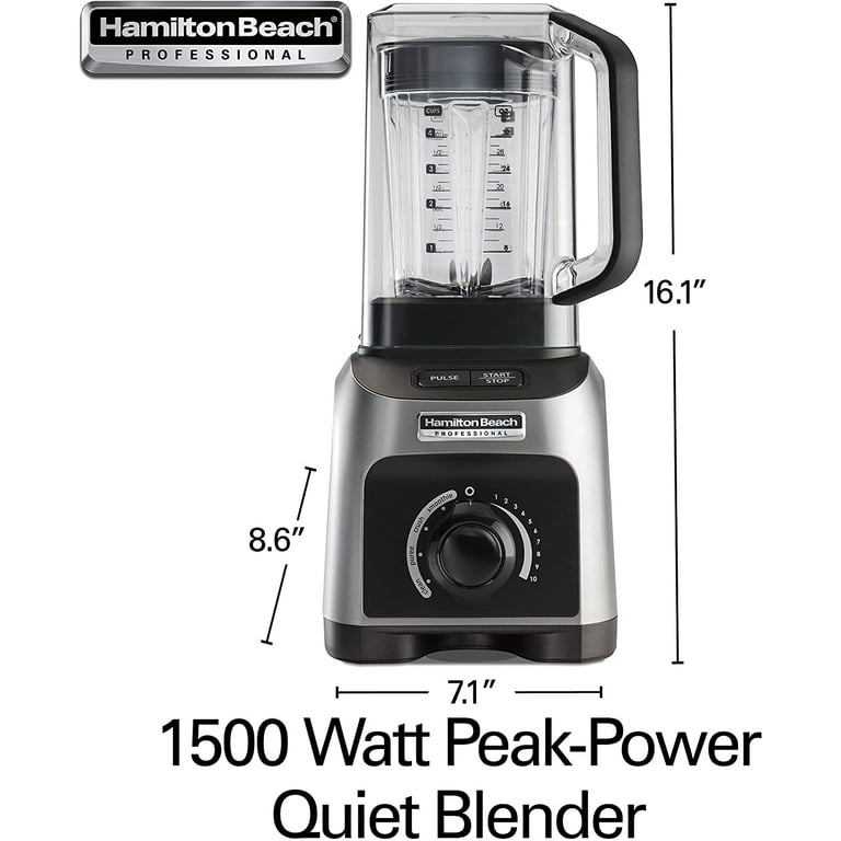 Hamilton Beach Professional 1500 W Blender, Quiet Shield, 32 oz