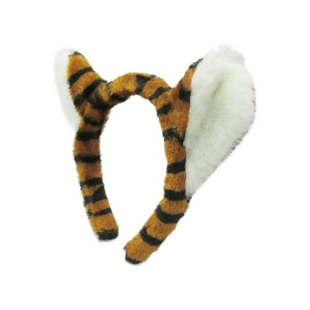 Jacobson Hat Company Ear Hat Tiger Plush Headband Animal Headpiece Costume Hat