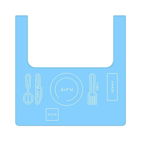 

Jueka Baby Toddler Rollable Dining Room High Chair Placemat Soft Silicone Spill