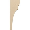 thumbnail image 3 of 6"W x 12"D x 36"H Thin Yorktown Rough Cedar Woodgrain TimberThane Corbel, Primed Tan, 3 of 6