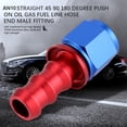 thumbnail image 4 of AN10 Recto 45 90 180 Grados Push On Twist Lock Aceite Gas Combustible Tubo Flexible Extremo Macho Para De Combustible Del Vehículo, 4 of 8