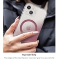 thumbnail image 3 of Gear4 ZAGG Milan Snap Case - MagSafe Compatible Clear Case with Beautiful Detailing - for Apple iPhone 13 Pro Max - Rose, 3 of 7