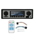 thumbnail image 1 of Radio Bluetooth para coche, reproductor de música MP3 estéreo clásico para coche con USB, SD, AUx, FM, unidad principal integrada en el tablero (12 V), 1 of 14