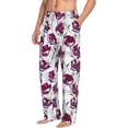 thumbnail image 2 of Balery Tulips Flowers print Men's Pajama Pants,Ultra Lightweight Pjs,Lounge Pant-Large, 2 of 9