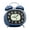 Light Blue, variant on syligr Curved Alarm Clock for Bedroom Desk, Loud Ring Twin Bell, Battery Operated Vintage Analog Clock for Office Dorm Living Room Kitchen, Bedside Bell Alarm for Home Decor Guest Room