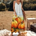 thumbnail image 2 of Thanksgiving Pumpkins Sleeveless Dress Woman Fashion Long Dresses Women's Summer Suit Dress Summer 2025 Women, 2 of 7