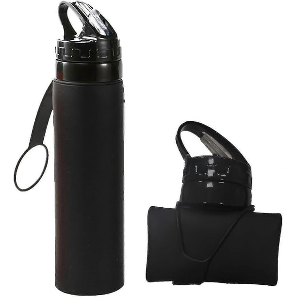 600ml Foldable Water Bottle, Silicone Foldable Water Bottle, Leak-proof Sports Collapsible Water Bottle For Running Hiking-zzy