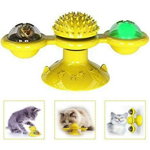 Jouets pour chats, Jouet tourbillonnant, chat Moulin à vent Tourne-disque Jouet pour chat Jouet pour chat Scratching Tickle Crazy Game