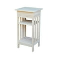 thumbnail image 5 of International Concepts Unfinished Solid Wood Mission Telephone Stand, 5 of 9
