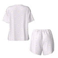 thumbnail image 5 of Kdxio Kawaii Cat Paw Print Pajamas Sets for Women Short-Sleeved Pjs with Lounge Shorts Two Piece Sleepwear S-4XL, 5 of 9