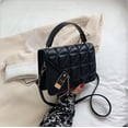 thumbnail image 3 of Bolso pequeño retro de color sólido, bolso cruzado de moda de otoño, bolso de mano sencillo estilo rómbico para mujer, 3 of 6