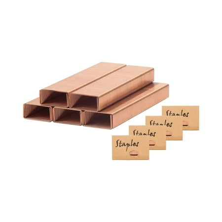 XD4-4000 Rose Gold Colored Staples Set, Standard 26/6 Staples for Desk Manual Stapler, 1000 Per Color, Total 4000 for Office and Study Supplies*04