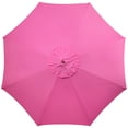 thumbnail image 3 of Northlight Outdoor Patio Market Umbrella with Wooden Pole - 8.5' - Pink, 3 of 5