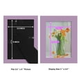 thumbnail image 5 of Modern 3.5 in. x 5 in. Violet Picture Frame (Set of 4), 5 of 6