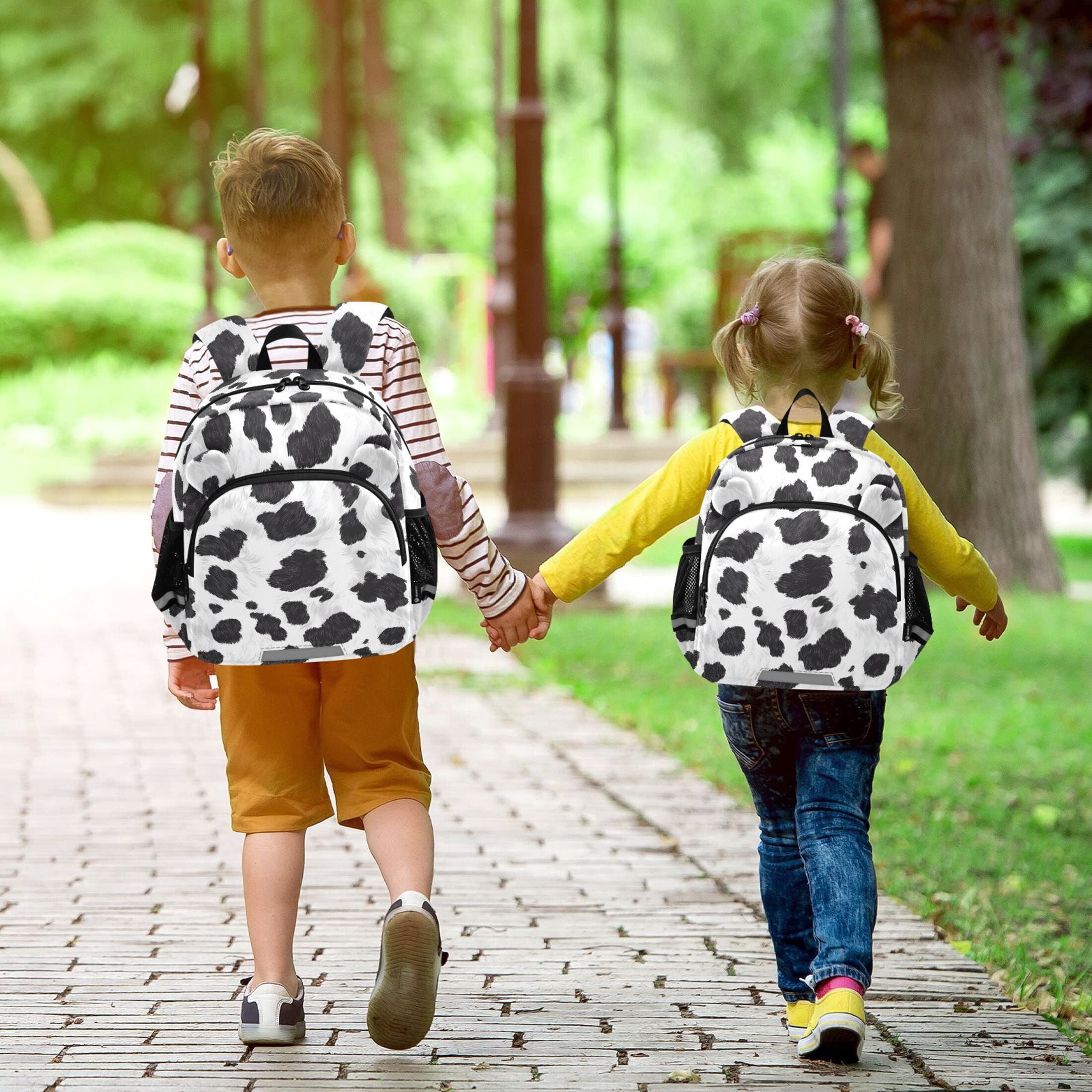 ALAZA Cow Print Mini Backpack School Bookbag Age 3-7 Medium