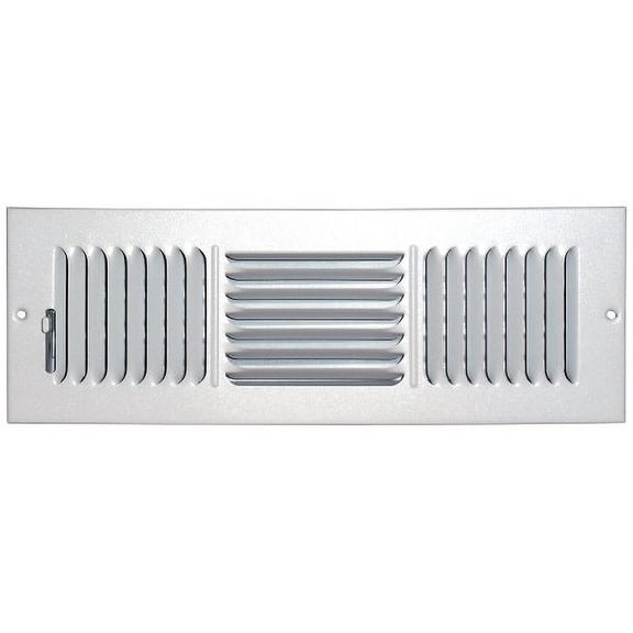 Speedi-Grille SG-414 CW3 4-Inch by 14-Inch White Ceiling/Sidewall Vent Register with 3 Way Deflection