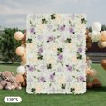 thumbnail image 2 of Wildnix Artificial Flower Wall Panels, 12-Piece Set, &nbsp; Plastic and Silk Dahlia, Rose, and Chrysanthemum Design for Indoor and Outdoor Decoration, 2 of 6