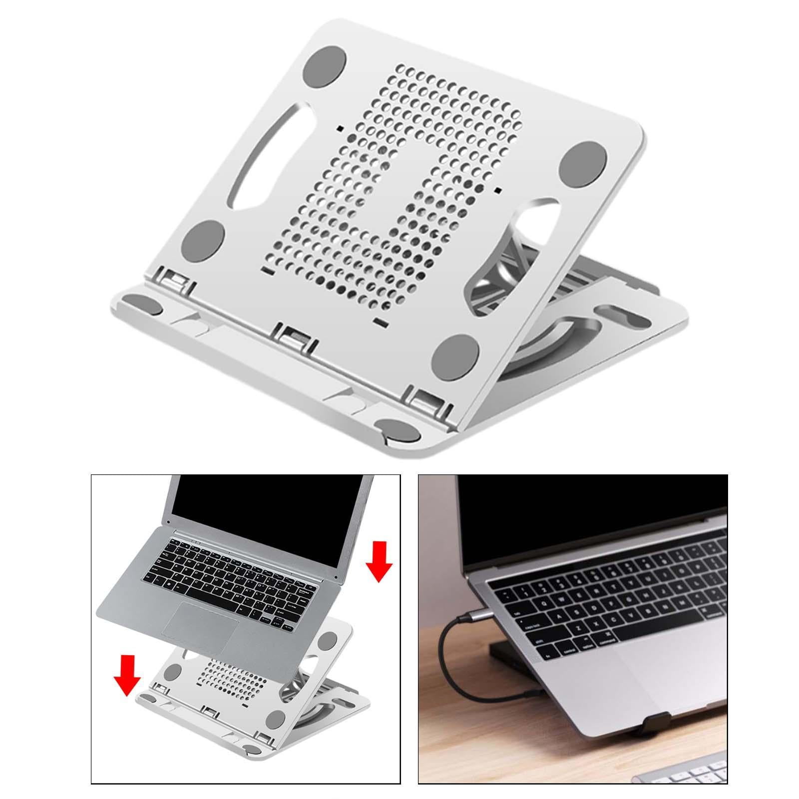 JWQFBC Laptop Stand Base Lightweight Folding Nonslip Portable Support Notebook Computer White