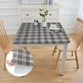 thumbnail image 2 of BANET Checkered Rectangular Water Resistance Antiwrinkle Spillproof Soft Table Cloth for Parties Holiday Dinner 52*52, 2 of 8