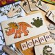 thumbnail image 1 of Juguete educativo de aprendizaje Montessori Sensory Aids Tablero ocupado Accesorios de bricolaje Motricidad fina Enseñanza de habilidades Bandeja de Dinosaurio CUTICAT tablero ocupado, 1 of 8
