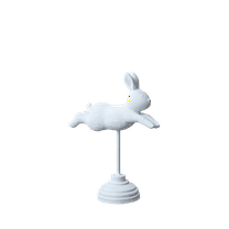 Crafted Easter Wooden Rabbit Figurine, Home Decor For Children's Room Desktop, Creative Window Display And Photography Decoration Prop For Easter Festive & Everyday Celebrations