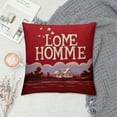 thumbnail image 2 of GOSMITH  Valentines Day Lumbar Pillow Cover Home Sweet Home Decorations Farmhouse Decorative Red Cushion Case for Sofa Couch Decor, 2 of 5