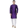 thumbnail image 1 of Kurta Pyjama pour Hommes Vêtements de Fête de Mariage (Violet, TG), 1 of 5
