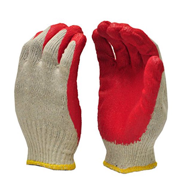 G & F Latex Dipped Nitrile Coated Gloves String Knit Palm Work for General Purpose 10 G & F Latex Dipped Nitrile Coated Gloves String Knit Palm Work for General Purpose 10