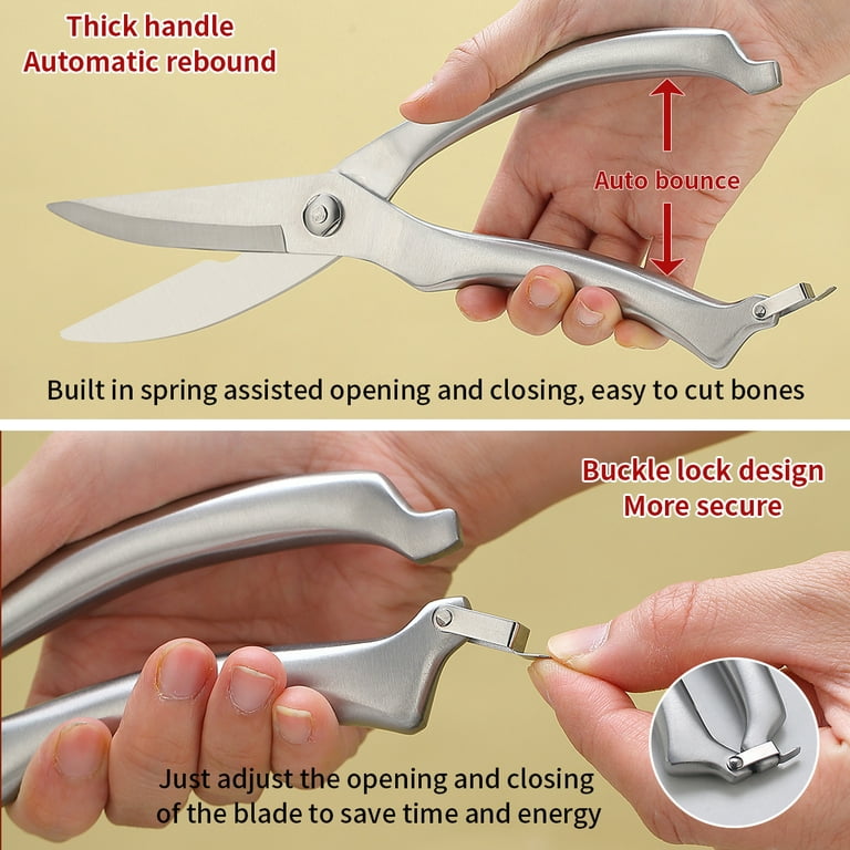 Stainless Steel Chicken Scissors, Poultry Shears