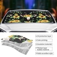 thumbnail image 4 of Kdxio Sunflower Skull Boho Watercolor Print Front Windshield Sun Shade,Folding Auto Sunshade for Car Truck SUV-Medium, 4 of 7