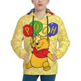 thumbnail image 2 of Winnie the Pooh Cute Youth Hoodie Long Sleeve Pullover Casual Sweatshirt Hooded Boys Girls, 2 of 9