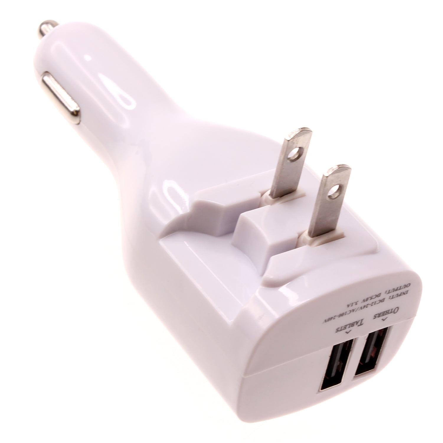2-in-1 Car Home Charger for TCL ION X - 6ft Long USB-C Cable TYPE-C Cord Travel Power Adapter Charging Wire Folding Prongs  TCL ION X