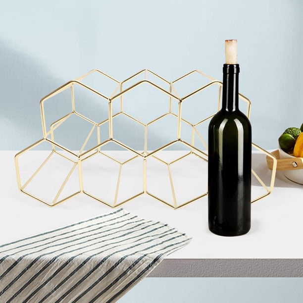 unbranded Soporte De Botella De Vino Metálico Dorado Estilo Para Y Uso Diario