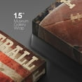 thumbnail image 4 of wall26 Canvas Print Wall Art Retro American Football on Wood Panels Sports Athletes Photography Modern Art Contemporary Scenic Urban Multicolor for Living Room, Bedroom, Office - 24"x36", 4 of 5
