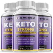 (3 Pack) Keto Strong - Keto Diet Pills - Max Strength - Natural Ketogenic Fat Burner - Advanced Weight Loss & Appetite Suppressant – Diet Pill Boost Energy & Metabolism