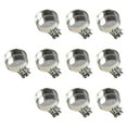 thumbnail image 4 of 10 Piezas Clips Metálicos para Velas Portavelas Sujetadores Ornamentales de Hierro Reutilizables Adecuados para de Navidad Celebraciones Regalos Plata, 4 of 7